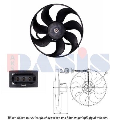 AKS DASIS Ventilaator,mootorijahutus 488029N